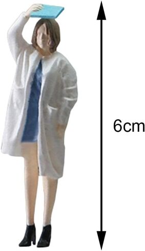 1/32 Doctor Figures 1:32 Doctor Figurine Simulation Figurines 1/32 Scale Miniature Model Figures for DIY Projects Miniature Scenes, Blue Male in Kuwait