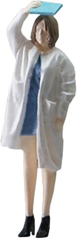 1/32 Doctor Figures 1:32 Doctor Figurine Simulation Figurines 1/32 Scale Miniature Model Figures for DIY Projects Miniature Scenes, Blue Male in Kuwait