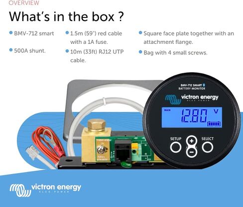 Victron Energy BMV-712 Smart Battery Monitor (Black) in Saudi Arabia