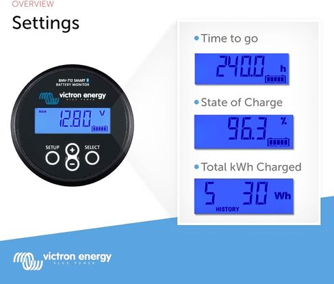 Victron Energy BMV-712 Smart Battery Monitor (Black) in Saudi Arabia
