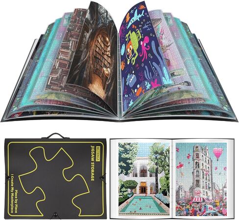 Puzzle Storage Folder for 1000 Pieces, Puzzle Organizer with 25 Pockets, Jigsaw Accessories in Saudi Arabia