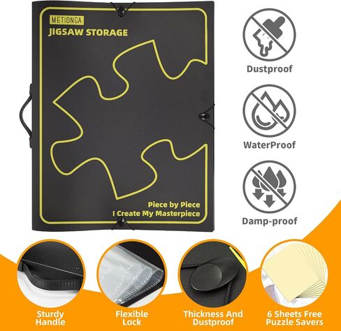 Puzzle Storage Folder for 1000 Pieces, Puzzle Organizer with 25 Pockets, Jigsaw Accessories in Saudi Arabia