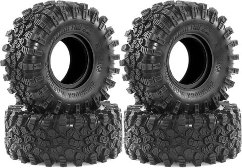 Redspider • Rubber 2.2 '' Crawler Tires 2.2 '' جميع إطارات التضاريس لـ 2.2 '' Beadlock Wheels 1/10 1/8 Scale Rock Rock Car Axial SCX10 90047 D90 TF2 Tamiya CC01 in Kuwait