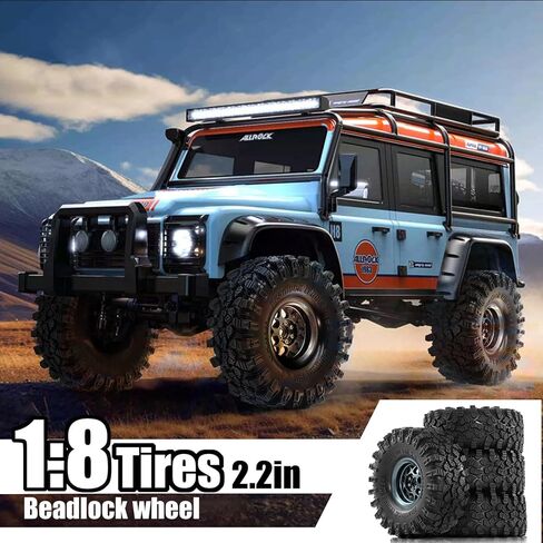 Redspider • Rubber 2.2 '' Crawler Tires 2.2 '' جميع إطارات التضاريس لـ 2.2 '' Beadlock Wheels 1/10 1/8 Scale Rock Rock Car Axial SCX10 90047 D90 TF2 Tamiya CC01 in Kuwait