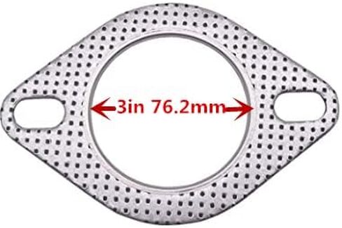 3 Inch Exhaust Gasket 2 Bolt for 3 Inch Muffler Flange Manifold 120-07610-0002 High Temperature 5 Pcs ，Exhaust Gasket 3 Inch in Saudi Arabia