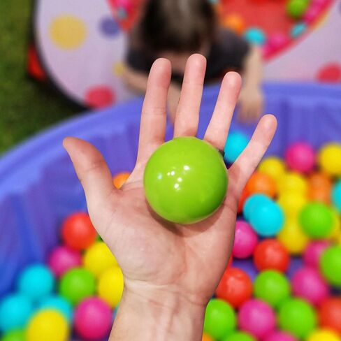 2.3-Inch Phthalate Free BPA Free Non-Toxic Crush Proof Play Balls Pit Balls- 6 Bright Colors in Reusable and Durable Storage Mesh Bag with Zipper, 200-Count in Saudi Arabia