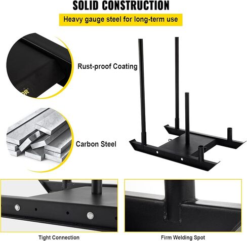 مزلجة سحب تدريب الأثقال، مزلجة تدريب سرعة قوة اللياقة البدنية، معدات تمرين زلاجة فولاذية للتمرين الرياضي وتحسين السرعة، مناسبة للوحة وزن 2 بوصة، أحمر in Kuwait
