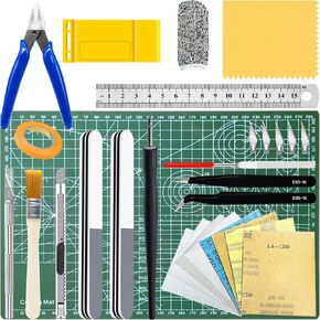 25Pcs Hobby Modeling Kit Tools Building Modeler Basic Tool for Gundam Basic Model Assembling, Building and Repairing