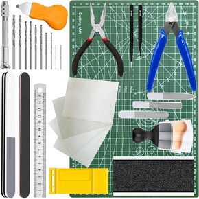 31Pcs Gundam Tool Kit Modeling Tools Hobby Craft Set for Cars, Airplanes, Buildings, Robots Models Repairing and Fixing