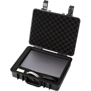 Laptop Case for Waterproof Laptop Hard Case for 11-16inch Gaming Laptops & Accessories - Heavy Duty Storage Case with Pull & Pluck Foam Layer(Black)