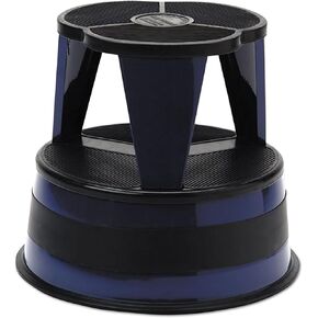 Cramer 100163 Kik-Step Steel Step Stool 350 lb cap 16-Inch dia. x 14 1/4h Navy