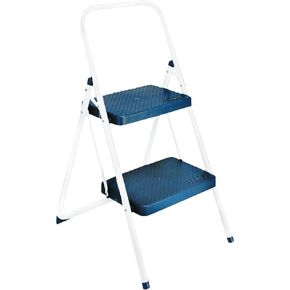COSCO Two Step Big Step Folding Step Stool, Gray