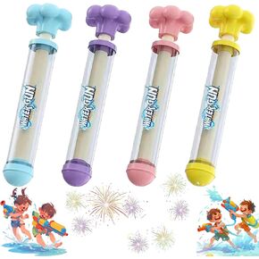 Firework Water Gun, Romantic Fireworks Style Water Spray Toy for Couples, High Pressure Pull-Out Sprinkler Spray Toys for Bathing (Purple and Blue)