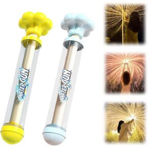 2Pcs Firework Water Gun,Cithway Firework Water Gun Romantic Fireworks Style Water Spray for Couples,High Pressure Pull-Out Sprinkler Spray(Blue+Yellow)