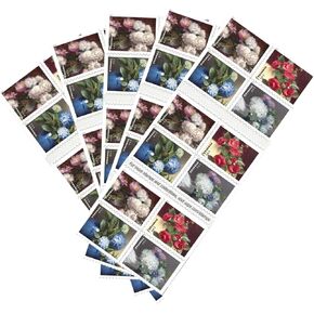 Flowers from The Garden US First Class Postage Stamps Celebrate Beauty Wedding (5 Books of 20)