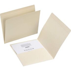 Smead Pocket Folder, Reinforced Straight-Cut Tab, Letter Size, Manila, 50 per Box (10315)