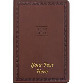 Personalized Gift Bible, NIV Value Thinline, Large Print, New International Version, Custom Gold or Silver Text, Pink