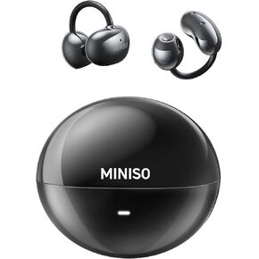 MINISO MS192 AI Translation Earbuds Real Time,3-in-1 Open Ear 135 Language Translator Earbuds,Audifonos Traductores Inglés Español,Ear Clip Earbud fit iOS & Android,for Business,Learning
