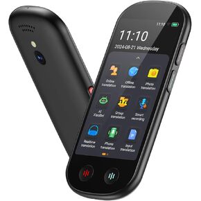 Language Translator Device No WiFi Needed, Upgraded ChatGPT Ai Translator, 150+ Languages Instant Two Way Translator Device, Offline/Recording/Photo/Voice Translation Real Time for Business Learning