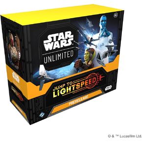 Star Wars: Unlimited TCG Jump to Lightspeed PRERELEASE Box - Includes 6 Booster Packs, Ages 12+, 2+ Players, 20 Minute Playtime, Made by Fantasy Flight Games