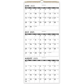 2025-2026 Wall Calendar - 3 Month Calendar 2025-2026 Vertical, Jul 2025 - Sep 2026, 3 Month Wall Calendar, 11 x 26 In Open, 2025 Calendar with Large Print, Holidays, Thick Paper, Priorities ＆ Notes