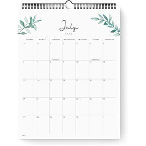 Wall Calendar 2025-2026, Runs from July 2025 Until December 2026, Academic Calendar Planner ,Modern Greenery Minimalist Calendar,Wall/Desktop Perfect for Home, School, Office,Easy to organize,14.2"x11.2"