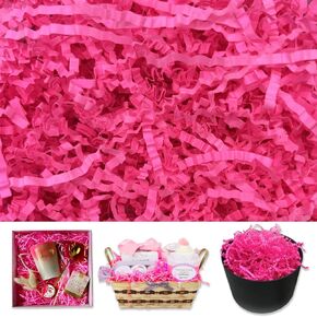Tisspoms Burgundy Crinkle Cut Paper Shred Filler, 1 LB Basket Filler Shredded Paper, Confetti Stuffing for Basket Filling, Mother's Day, Birthdays, Weddings, DIY Gift Wrapping, Stuffer Party Supplies