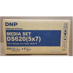 DNP 5x7 Media for DS620A Printer (Total of 460 Prints). Paper and Ribbon Print kit. Comes with Free Samples of Our Photo FOLDERS (EVENTPRINTERS Brand).