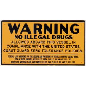 BERNARD ENGRAVING P229; No Illegal Drugs Plaque