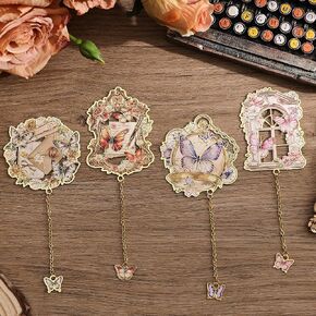 4pcs Fantasy Sword Bookmarks for Books, Journals, Planners - Cool Metal Book Markers for Reading Women & Men, Unique Book Marks Gifts for Book Lovers, Reading Accessories for Students & Adults & Kids
