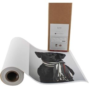 Premium Lyve Matte Canvas Paper Perfect For Use on Professional Makes and Models of Epson, Canon and HP printers preferred by Professionals. 19 mil textured Canvas offered in a 17 inch by 40 ft roll