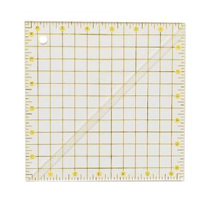 6.5 x 6.5 inches Acrylic Half Square Triangles Ruler for Quilting with Grid Lines