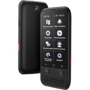 Language Translator Device No WiFi Needed, Upgraded Ai ChatGpt Translator with 150+ Languages, Offline/Photo/Real Time Translation Device for Travel Business Learning