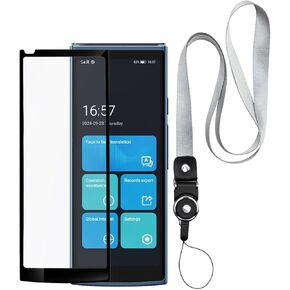 Language Translator Device Blue，Screen Protector, and Lanyard