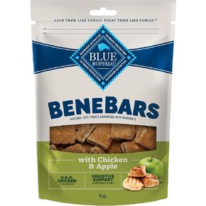 Blue Buffalo BeneBars Immune Support Dog Treats with Vitamins C & E, Made with Natural Ingredients, USA Chicken & Mixed Berries, 9-oz. Bag