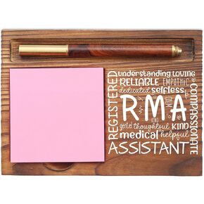 Wound Care Nurse Desk Organizer, Inspirational Sticky Note Holder, Wound Care Nurse Heart Design, Gifts for Wound Care Nurses and Healthcare Workers EDP144