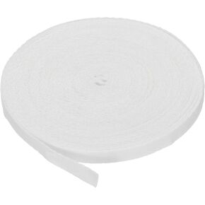 PATIKIL Cotton Twill Tape 1/4 Inch 10 Yards 100% Cotton Ribbon Bias Tape Herringbone Webbing Trim for Sewing Gift Wrapping, White