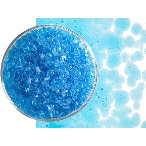 Light Turquoise Blue Transparent Glass Frit Coarse Bullseye COE 90 Fusible- 2 Ounces