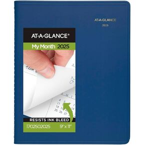 AT-A-GLANCE 2026 Planner, Monthly, 15-Month, 9" x 11", Large, Black (702600526)