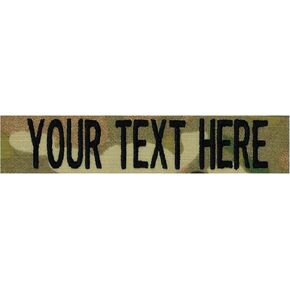Custom Uniform Name Tape. American Camo, 5 Inch Hook Fastener