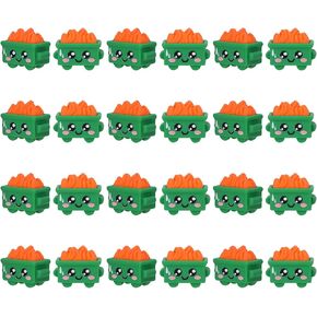 24Pcs Mini Dumpster Fire Figurines, Resin Dumpster Trash Shape with Fire, Emotional Dumpster Fire Desk Accessories, Funny Desk Decor for Staff, Teacher Office, Coworker, Nurse