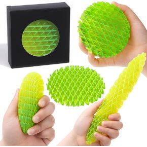 Fidget Worm Toy-2-pack Fun Interactive Sensory Toys for Kids & Teens | Quiet Fidgets,Small Anxiety Stress Relief Toy,Resistance Fidget Toys，Desk Fidgets for Autistic & Adhd Adults(Green+Blue,Small)