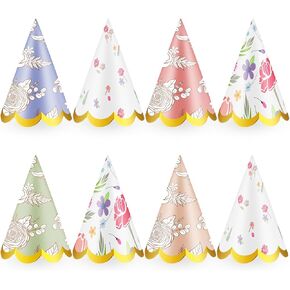 40 Pcs Mini Party Hats for Stuffed Animals Glitter Stuffed Animals Birthday Party Cone Hat Adjustable Doll Hats for Tea Party Birthday Stuffed Animals Pets Accessories