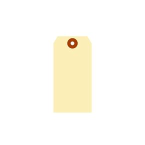 SmartSign Blank Manila Shipping Tags - Pack of 1000, Size-5, 10pt Thick Cardstock Tag, 4.75 x 2.375 inch Paper Hang Tags with Reinforced Fiber Patch (No Attachment)