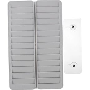 Time Card Rack with 28-Pocket, Plastic Wall Mounted Time Card Holder Hanging Organizer Attendance Recorder for Office Storehouse Factory