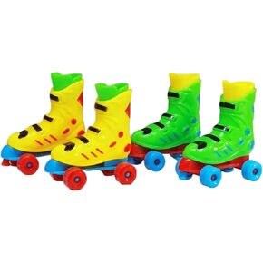 1 Pair Random Color Funny Cute Finger Roller Skates, Mini Finger Boards Party Favors Novelty, Decorations