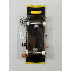 Pro Wooden Fingerboard Complete Set, 34x96mm, 5-Ply Maple Deck with leefai g4 Trucks and Urethane 65d Mini Skateboard Wheels