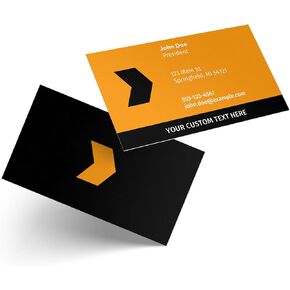 Custom Business Cards with Your Logo - 3.5" x 2" - Made in the USA (50-1,000 Cards)