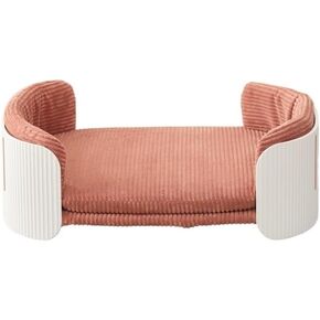 Small Cat and Dog Sofa Bed Indoor Small Pet Sofa Elevated Wooden Pet Furniture Detachable and Washable, Suitable for Indoor and Outdoor Use Suitable for Cats Dogs Or Small Animals