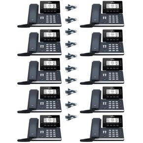 Yealink T53 IP Phone [10 Pack] - Power Adapters Included - 1 Year Manufacturer Warranty - Unlocked can be Used with Any VoIP Provider